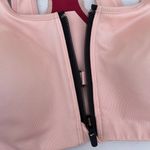 Nike Shape high support padded front zip light pink sports bra size S small Photo 3