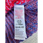 Topshop Chunky Multicolored Sweater Cable Knit Sz 6 S Turtleneck Photo 7