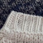 Tabitha Sweater Ivory Blue Striped Fuzzy Knit‎ Pullover Crew Neck Size Medium Photo 10