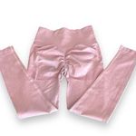 None Scrunch back butt lift squat approved leggings, blush pink, high compression, M Photo 0
