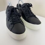 Vince  Benfield Black Leather‎ Platform Sneakers Low Top Womens Sz 7 US -Ret $250 Photo 8