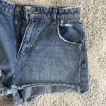 Rolla's Dusters High Rise Slim Cut Off Jean Shorts Size 28 Medium Wash Blue Photo 4