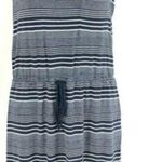 Olive & Oak  Mini Dress Striped Gathered Waist S Photo 0