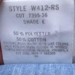 Vintage 80s Floral Blue Button Up Blouse Size 24W Photo 7