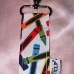 Lip Balm Holder / Colorful Crayons Lip Balm Holder with Clip NWOT Red Photo 2