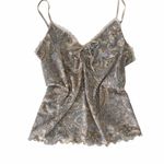 Valerie Stevens Vintage Y2K Mesh Sheer Paisley Printed Tank Top Photo 3