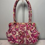 Vera Bradley Plaid Meets Paisley Frame Shoulder Bag Purse Photo 1