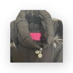 Betsey Johnson 𒀭 Faux Fur Quilted Puffer Mid Length Ski Parka Jacket 𒀭 Black S Photo 6