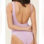 ANDIE  Swim Ibiza One Piece v neck open back purple blue color iris Photo 12