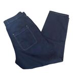 Free People Sandrine Rose x Pants Size 27 NWT French Worker Blue/Black Pinstripe Photo 6