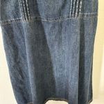 DKNY  Denim Small Blue‎ Jean Dress Women's Half Button Up A-Line Knee Length Photo 6