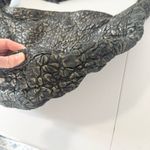 Vintage Maya Embossed Leather Hobo Bag – Black Photo 10