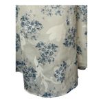 Cotton Candy LA Strapless Floral Dress Mini Babydoll Cream Blue Size Small Photo 4