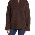 Forgotten Grace NWOT Hooded Quarter Zip Faux Shearling Pullover XL Photo 0