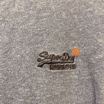 Superdry  The Orange Label Tee Blue Shirt Embroider Logo on Chest Size Large EUC Photo 3