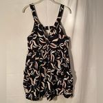 Anthropologie Hei Hei‎ ,  Black Floral Romper, Culottes, Fun design, size M Photo 11