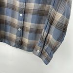 Denim & Supply Ralph Lauren Ralph Lauren Denim & Supply Plaid Button Down Shirt Blue Brown Gauzy Size L Photo 3