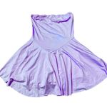 SheIn Lavender Strapless stretch Aline skort Dress Photo 0