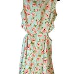 Day & Night Baby Blue Pink Floral Cut Out Sleeveless Dress Women Sz Med Photo 1