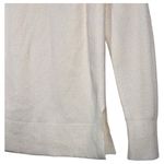Loft Sweater Womans M Wool Turtle Neck Waffled Long Sleeve Soft Comfy Ivory Photo 8