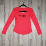 Material Girl  Active Pink Flawless Long Sleeve Keyhole Back Top Women's Size XS Photo 6