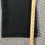 White House | Black Market WHBM Women's Black Wide-Leg Dress Pants‎ Size 6 Side Zip Embellished Belt Loops Photo 8