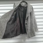 Apt. 9  Wool Coat Womens Size Medium Gray Tweed Grunge Winter Jacket Button Front Photo 2
