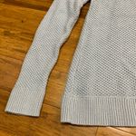 Loft Women's Light Blue Textured Knit Pullover Sweater Crew Neck Long Sleeve M Photo 2