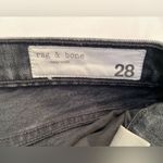 Rag and Bone Rag‎ & Bone, Iver Slim High Rise Boot Cut Black Jeans, Size 28 Photo 5