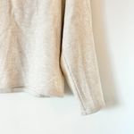 ZARA Oversized Cream Soft Felt Ribbed Neck Long Sleeve Sweater Size S Photo 2