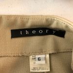 Theory Womens Pencil Skirt Stretch Slit Office Career Beige 6 Photo 2