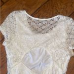 Wet Seal  cream lace dress with open back size small Photo 7