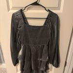 Boutique  silver/gray sparkle long sleeve mini dress Photo 2