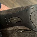 BORN Women's Suede Leather Dark Grey Chunky Heel Loafers Sz 8.5 Gray Photo 8