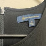 Brooks Brothers  Sheath Dress Black High Neck Ruched Bodice Knee Length Sz 12 Photo 2