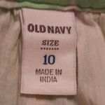 Old Navy  Green and Cream Skirt With Belt Size 10 Photo 3