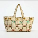 ZARA NWT  Woman purse bag 
Beaded Pearls Embroidery RARE fall donut & cap casual Photo 0