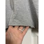 ZARA  Gray Ruffle Front Mock Neck Sweatshirt Size Small Pocket Coquette Casual Photo 5