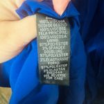 Nicole Miller  Women's Royal Blue Malibu Crepe Lace Cutout Midi Dress Size 8 Photo 4