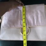 Who What Wear Pink faux suede chloe vibes crossbody bag clutch purse gold hardware Photo 6