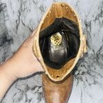 Vince Camuto  Madalissa Studded Ankle Cowboy Boots Brown Latida Design Women 6.5 Photo 7