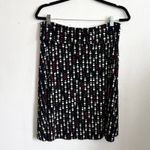 Black Polka‎ Dot Midi Skirt, Vintage, Y2K, Retro, Chic, Feminine, Boho, Large Photo 3