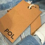 POL NWT  Distressed Light Wash Jeans Sequin Patchwork Cropped Raw Hem Small Photo 5