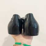 Melissa  Sandals Women Sz 6 Black Honey Chrome Jelly Metallic T-Strap Gold Photo 4