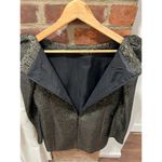 Vintage Jacquard Black & Gold Mini dress Photo 7