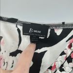 Bwear Black and White floral Y2K Camisole with Tie babydoll silky braided accent Size XL Photo 3