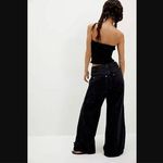 Free People  We the Free CRVY Outlaw Wide-Leg Jeans in Black Jasper S Photo 1