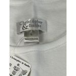 Christopher & Banks White Sleeveless Top Birdhouse Embroidery Tank Photo 3