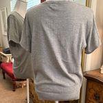 Debut  Heather Gray Short Sleeve Button-Down Top Photo 3