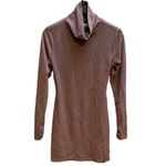 Atoir by Revolve The Baseline Mini Dress Coffee Mock Neck Cut Out Long Sleeves Brown Size 8 Photo 3